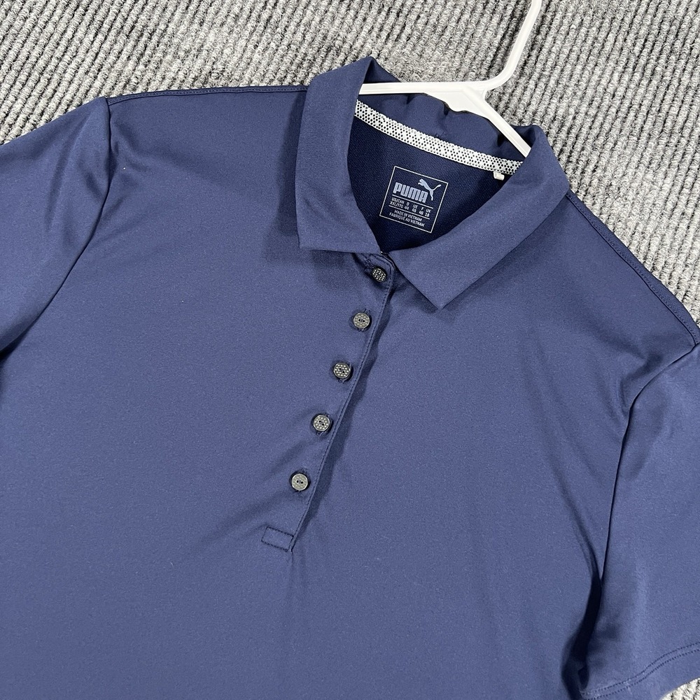 Puma Shirt Womens XXL Navy Short Sleeve Golf Performance Athletic Casual‎ Polo